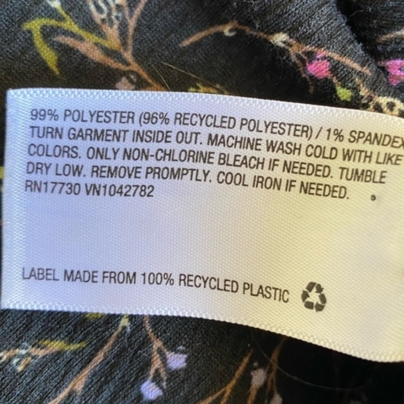 Ava & Viv Floral Baby Doll Balloon 3/4 Long sleeve Stretch Knee Lenght Dress - Picture 6 of 8